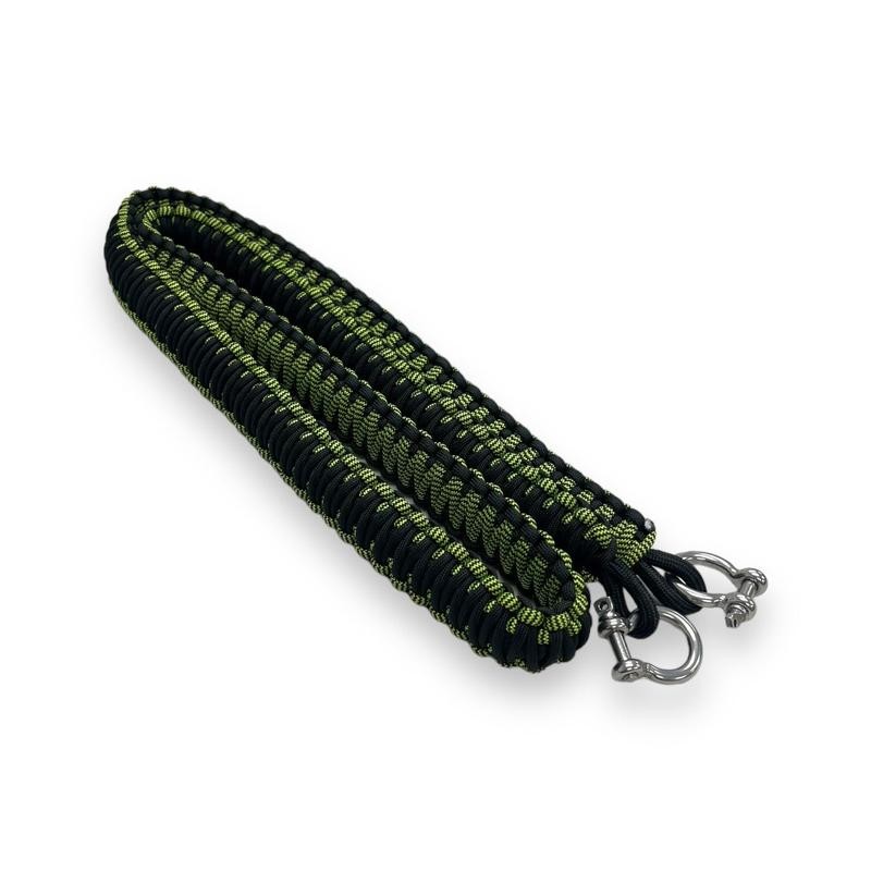 Paracord Cooler Strap:_White w/Red Green Print
