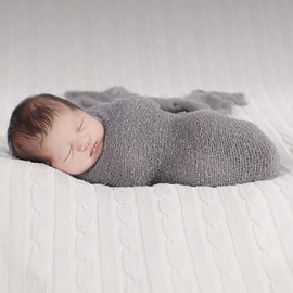 Newborn Photography Props Stretch Newborn Photography Wrap Blanket for Baby Boys Girls Posing Photo Shoot Props