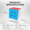 UUWEI 3x3x3 Speed Cube,Stickerless Magic Cube,Smooth Turning Puzzle Box with