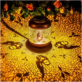 Sloth Solar Lanterns Outdoor Waterproof Hanging Solar Lights Sloth Gifts for Women Men Mom Metal Decorative LED Outdoor Lanterns for Patio, Lawn, Landscape, Garden Decor, Yard Decorations