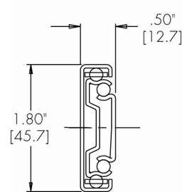 Accuride C 3832-C16P 3832 Series - 16" Full Extension Drawer Slide - 1 Pair