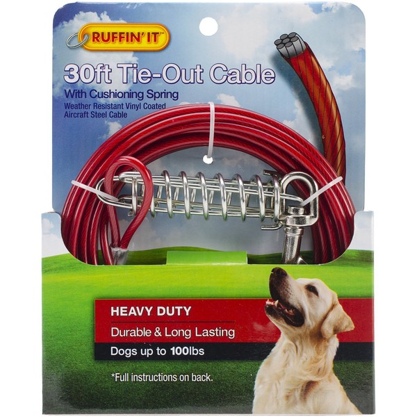 Vinyl-Coated Dog Tie-Out Cable