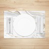 MIRRORANG Luxury Gold Marble Placemats Set of 4 45x30cm Gray