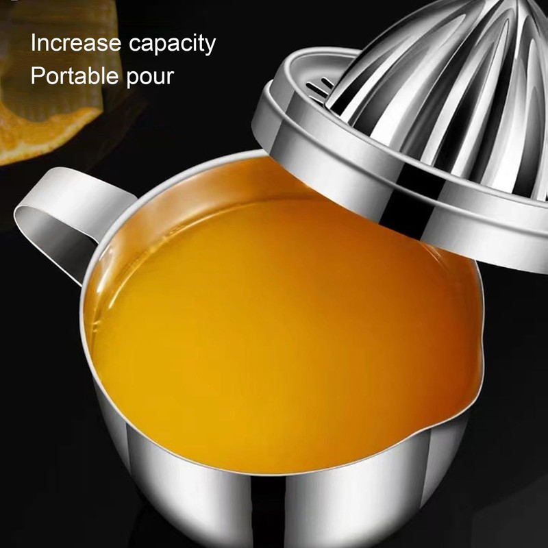Jiawu Manual Citrus Juicer, Stainless Steel Orange Lemon Grapefruit Juicer,