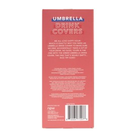 NPW-USA Happy Hour Cocktail Umbrella Drink Covers, 3-Count