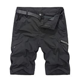 Men's Outdoor Quick Dry Hiking Work Cargo Shorts Expandable Waist Work Short Knee Length