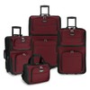 Travel Select Amsterdam Expandable Rolling Upright Luggage Red 4-Piece Set