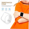 Mikinona Simple TPU Watch Band for Wear-Resistant Solid Strap for