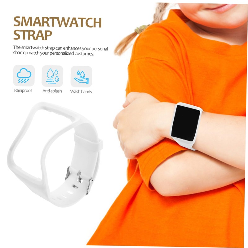 Mikinona Simple TPU Watch Band for Wear-Resistant Solid Strap for