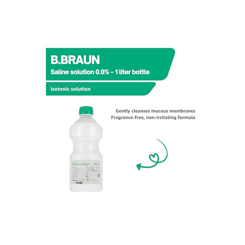 B BRAUN NaCl 0.9% - 1 Litre - Isotonic Physiological
