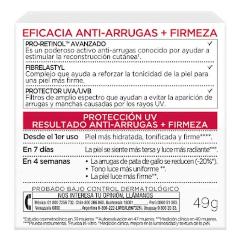 Crema De Día Fps30 L'oréal Paris Revitalift, 50ml Mixta