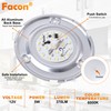 Facon 4.5" LED RV Puck Light Surface Mount - 2Pack,