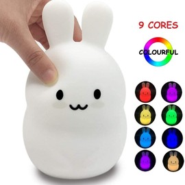 Rabbit Silicone Light Pat Night Light USB Rechargeable Light Kids Gift