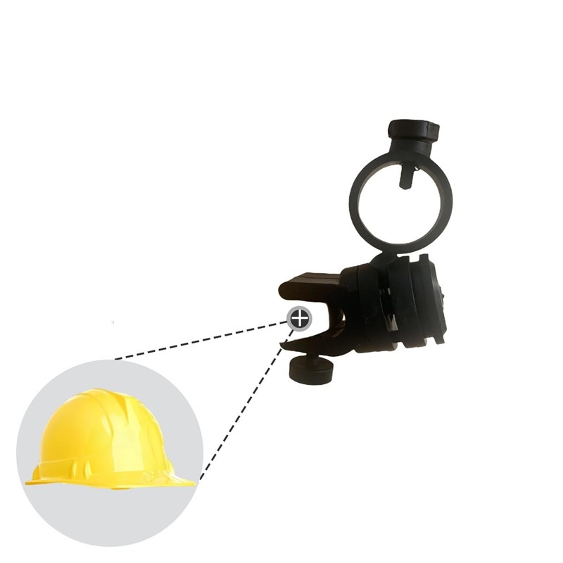 Firefighter Helmet Flashlight Mount with Accessories, Universal Fit for Fire