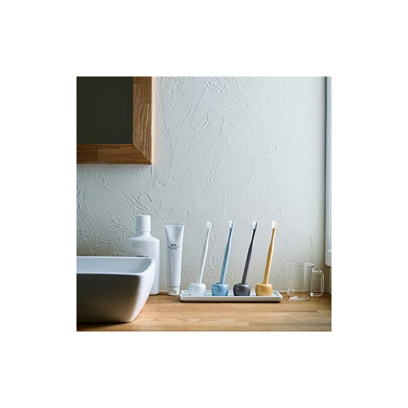 Muji Porcelain Toothbrush Stand (Blue)