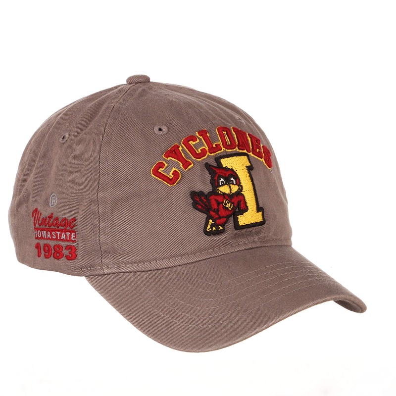 Zephyr Men's Adjustable Scholarship Hat Charcoal