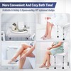 TYYIHUA Folding Shower Seat Wall Mounted, Foldable Shower Bench Shower