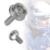 Universal Helmet Facemask Screw Kit - 12Pcs for Ice Hockey,