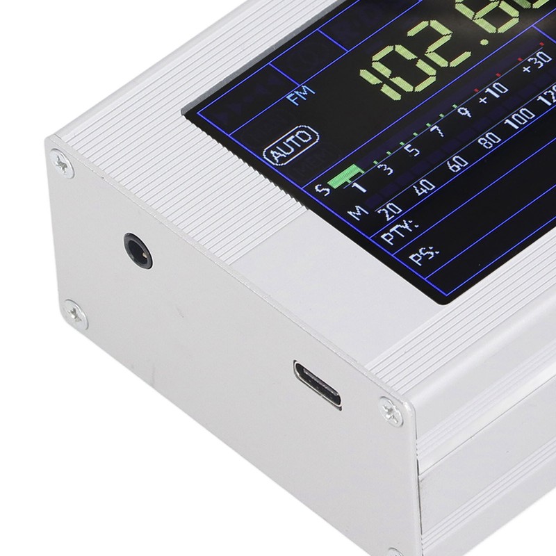 Full Band Radio Receiver 2in LCD Display 144‑27000Khz 65Mhz‑108Mhz Shortwave