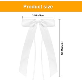 50 Pcs Wedding Car Ribbon, White Wedding Car Bows, Wedding Car Decorations, Decorative Wedding Bows for Cars Bows Wedding Party Christmas Flower Arrangement Gift Wrapping Decorations