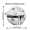 LEQMG Marine Stainless Steel Boat Door Hatch Round Turn Button