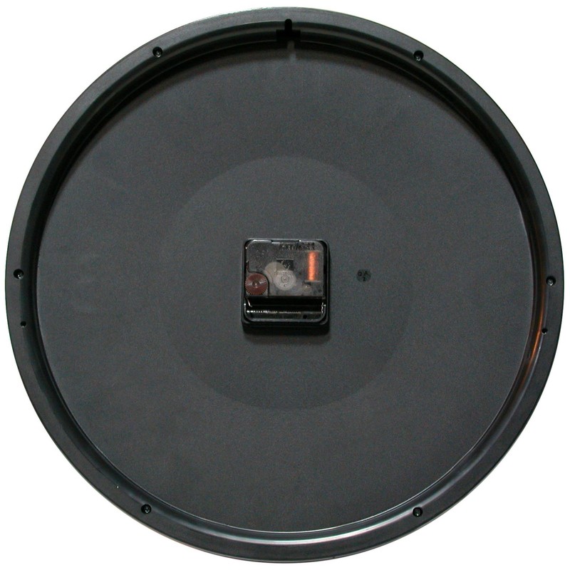 Infinity Instruments 15 Inch Lexington Avenue Analog Round Non-Ticking Silent