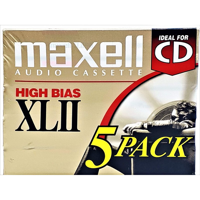Xlii 90 High Bias Audio Cassette Tape -5-Pack