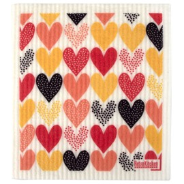 RetroKitchen Swedish Dish Sponge Cloth - Hearts