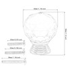 Crystal Door knobs 10 Pcs, Luxury Round Diamond Style Glass