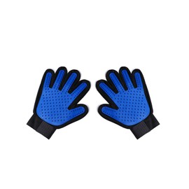 猫舌風グルーミンググローブ 左右1ペア 加厚TPR樹脂+メッシュ素材 マジックテープ調整 全身水洗可能 防咬設計 ペット用毛取り手袋 犬猫兼用