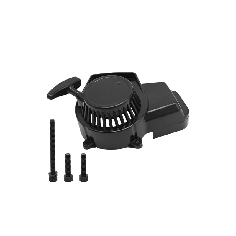 Black Recoil Pull Starter Motorcycle Engine Recoil Starter Replacement for