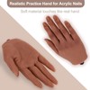 Practice Hand for Acrylic Nails with 500 Pcs Nails,Silicone Nail