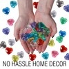 Entervending Acrylic Gems - Smooth Plastic Hearts for Pirate Treasures