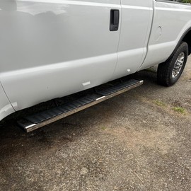 6 Inch Running Boards Compatible with 1999-2016 Ford F250 F350 F450 F550 Superduty Super Cab. Nerf Bars Side Steps Rock Sliders Stainless Steel.