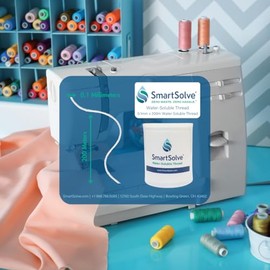 Hilo soluble en agua | Se disuelve rápidamente en agua tibia, biodegradable, respetuoso con el medio ambiente, acolchado, costura, manualidades, cuerd