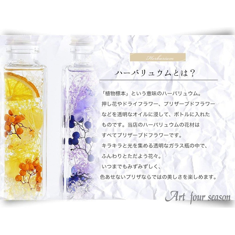 Art Four Seasons ◎ LED Herbarium Preserved Flower (Blue)