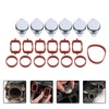 6 x 33mm Swivel Flap Blanks Bung Intake Gasket Kit