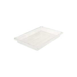 Rubbermaid Commercial Products Large Shallow Food Storage Container, 5 Gallon, Clear, for Restaurant/Kitchen/Cafeteria