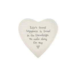 Ceramic Coaster Life's truest happiness is found in friendships