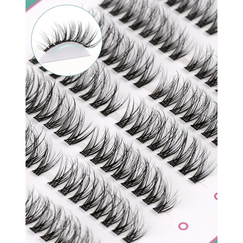 Lash Clusters Eyelash Extension Pre-styled Natural Lashes Clusters C Curl