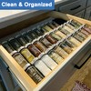 Khordin Expandable Spice Drawer Rack Organizer Insert for Kitchen Cabinet