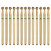 sourcing map 13pcs 100-120 Grits Diamond Grinding Bit 3mm Ball