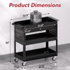3 Tier Rolling Tool Cart on Wheels, Heavy Duty Industrial