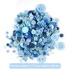 660 PCS Round Blue Button Resin Sewing Buttons Round Mixed