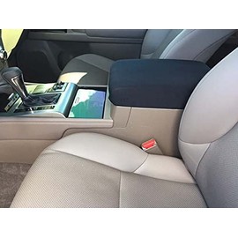 Car Console Covers Plus Made in USA Designed for Lexus GX460 2010-2024 Neoprene Auto Armrest Center Console Cover Protector Black