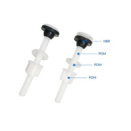 CENPEK 4 Pack Toilet Tank Bolt Fixing Screw, Plastic, Hex Head, 3/8 inch x 4 inch, Residential Grade, Ideal for Toilet Tank Repairs