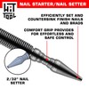 HIT Tools Dual-Tip Nail Starter & 2/32" Nail Setter –