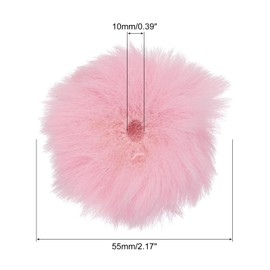 QUARKZMAN Fell Microphone Windscreen 10 mm x 55 mm Microphone Cover Wind Protection for Indoor and Outdoor Microphone Pink Pack of 6