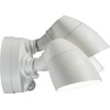 Knightsbridge 110-230V IP65 Triple Head White 30W Security Floodlight with