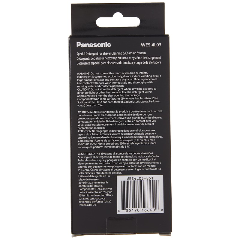 Panasonic Cleaning Solution Refill for Men’s Shaver Automatic Clean and